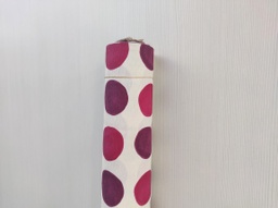 [Lia] Loneta lunares beige morado fucsia