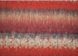 [4786] Paño cachemir  rayas beige rojo morado