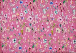 [19109-12 PL] Popelin coral flores