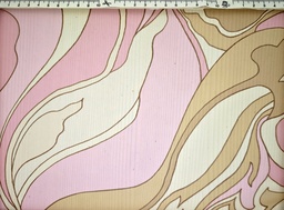 Gasa estampada "Ondas de Pastel"
