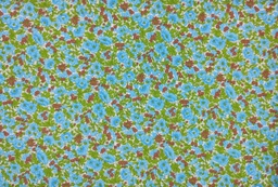 Viella verde flor turquesa