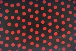 [Mickey] Topos popelín negro y rojo