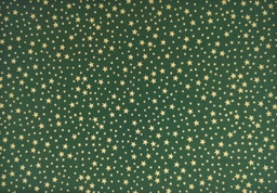 [224] Navideño verde estrellita dorada