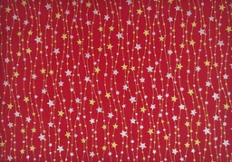 [956] Navideño rojo estrella dorada y plata
