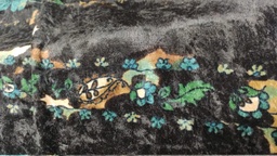 Martelé verde franjas flores