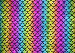 Lamé sirena escamas multicolor