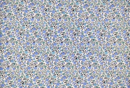 Popelín florecitas azules