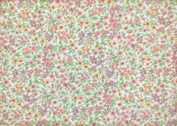 Voile flores fucsia verde﻿