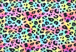 [5441] Punto digital leopardo arcoiris