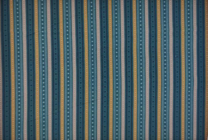 Popelín bisou raya turquesa