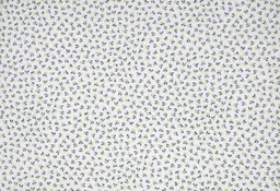 Viella blanca florecita pistacho gris