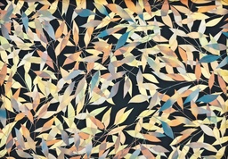 [0717] Satén  flores aguamarina rosa amarillo (copia)