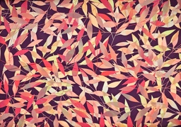 [0717 m] Satén hojas morado