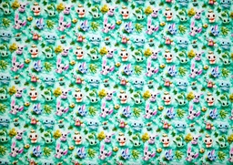 [5820-25] Popelin digital animalitos 3d