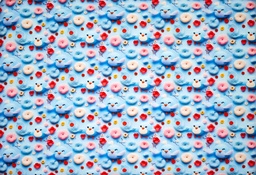 [5819-2205] Popelin digital pajaritos 3d