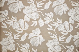 [ORELIS 925-4] Mantel resinado beige flores