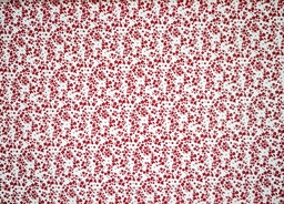 [tula 1/2] Algodón tula blanco flor granate