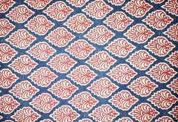 [DAMAYANTI 925-2/2] Half panamá palma azul rojo