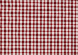 [l2041] Vichy seersucker blanco rojo