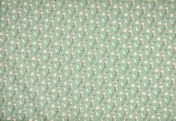 [213540] Popelín flor y hojas verde fucsia (copia)