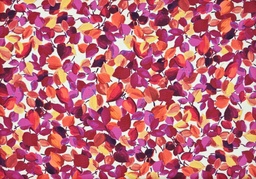 [1822] Crep hojitas fucsia naranja ocre