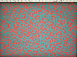 [48 neg/2] Algodón leopardo botella rojo