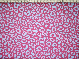 [52 hight/2] Algodón leopardo fucsia turquesa