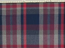 [7369-25] Tartán scot negro gris granate