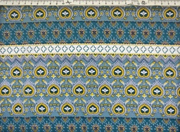 Georgette franjas verde ocre